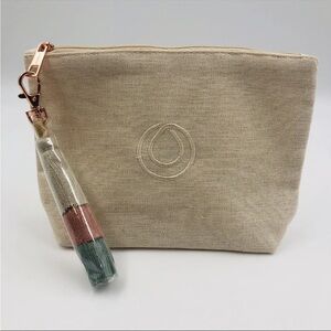 Monat Beige Canvas Pouch with Tassel NEW!